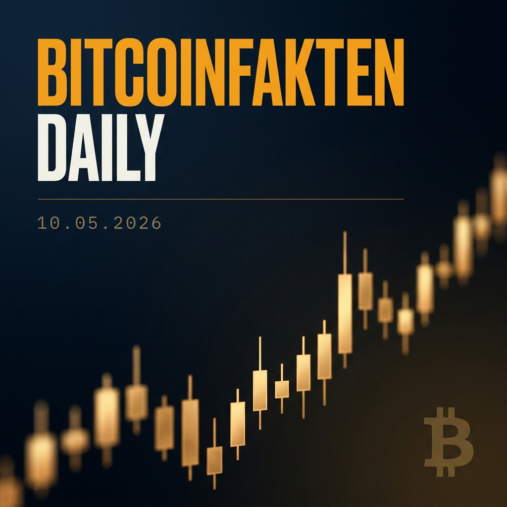 Bitcoinfakten Daily · 10.05.2026 — BTC Haltefrist, Kraken Banklizenz, Zolldrohungen