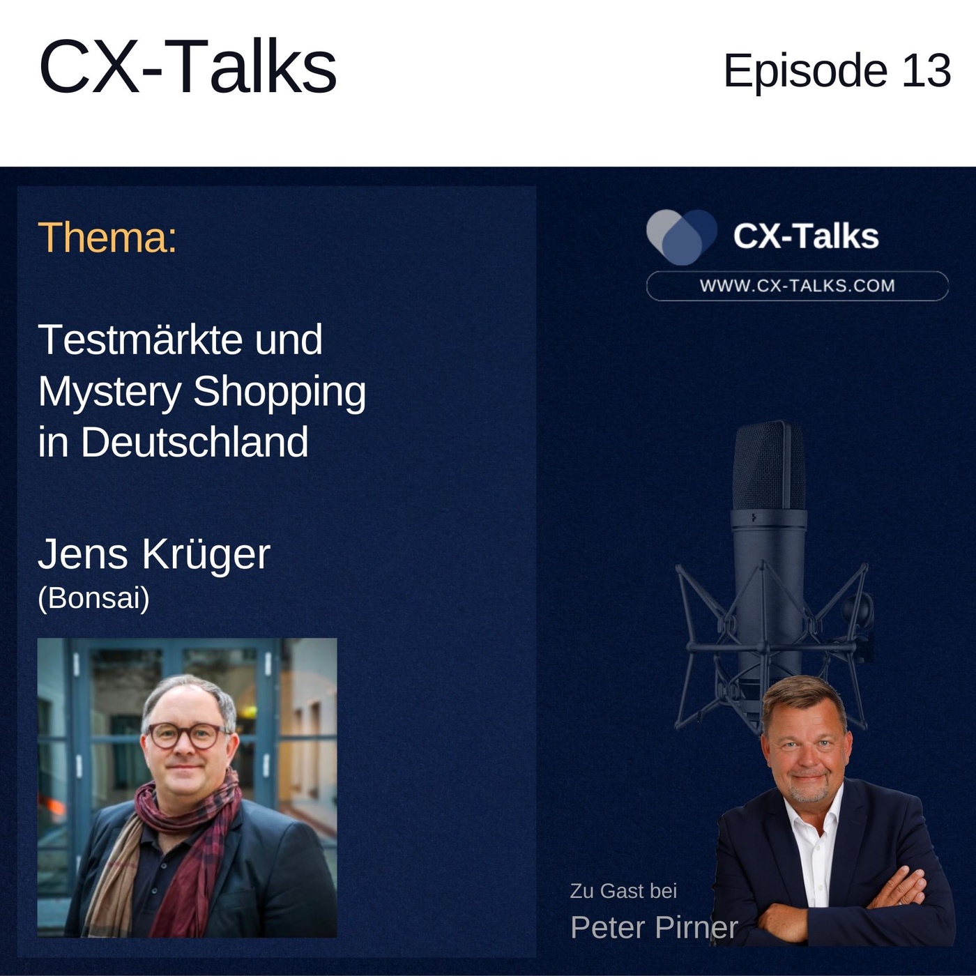 #13 Testmärkte und Mystery Shopping in Deutschland. Jens Krüger (Bonsai) & Peter Pirner (i-CEM)