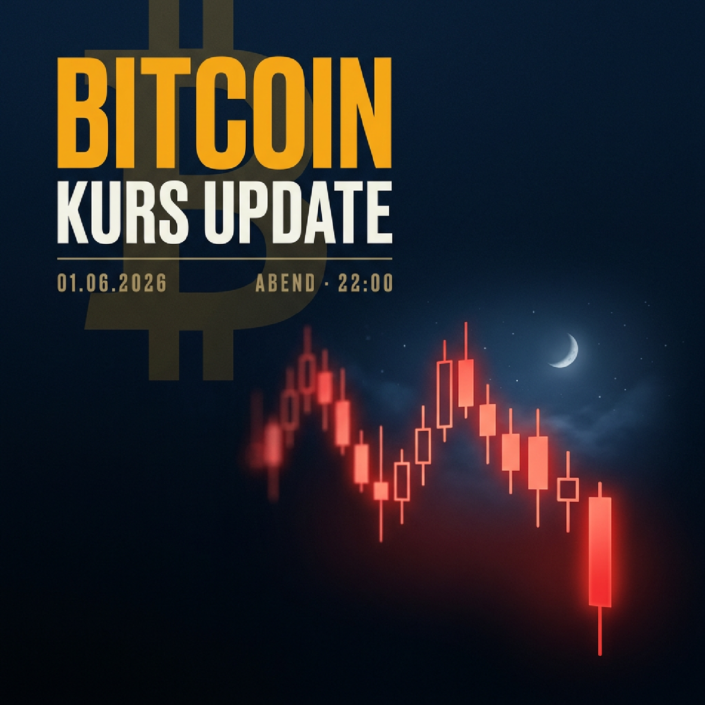 Bitcoin Kurs Abend 01.06.2026: 61.473 € (-2.42 %)