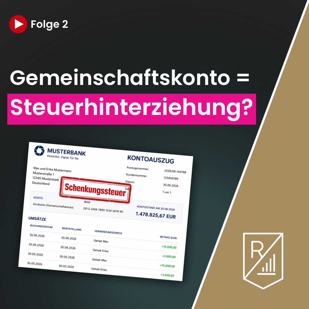 Steuerfalle Gemeinschaftskonto: Was Paare wissen müssen