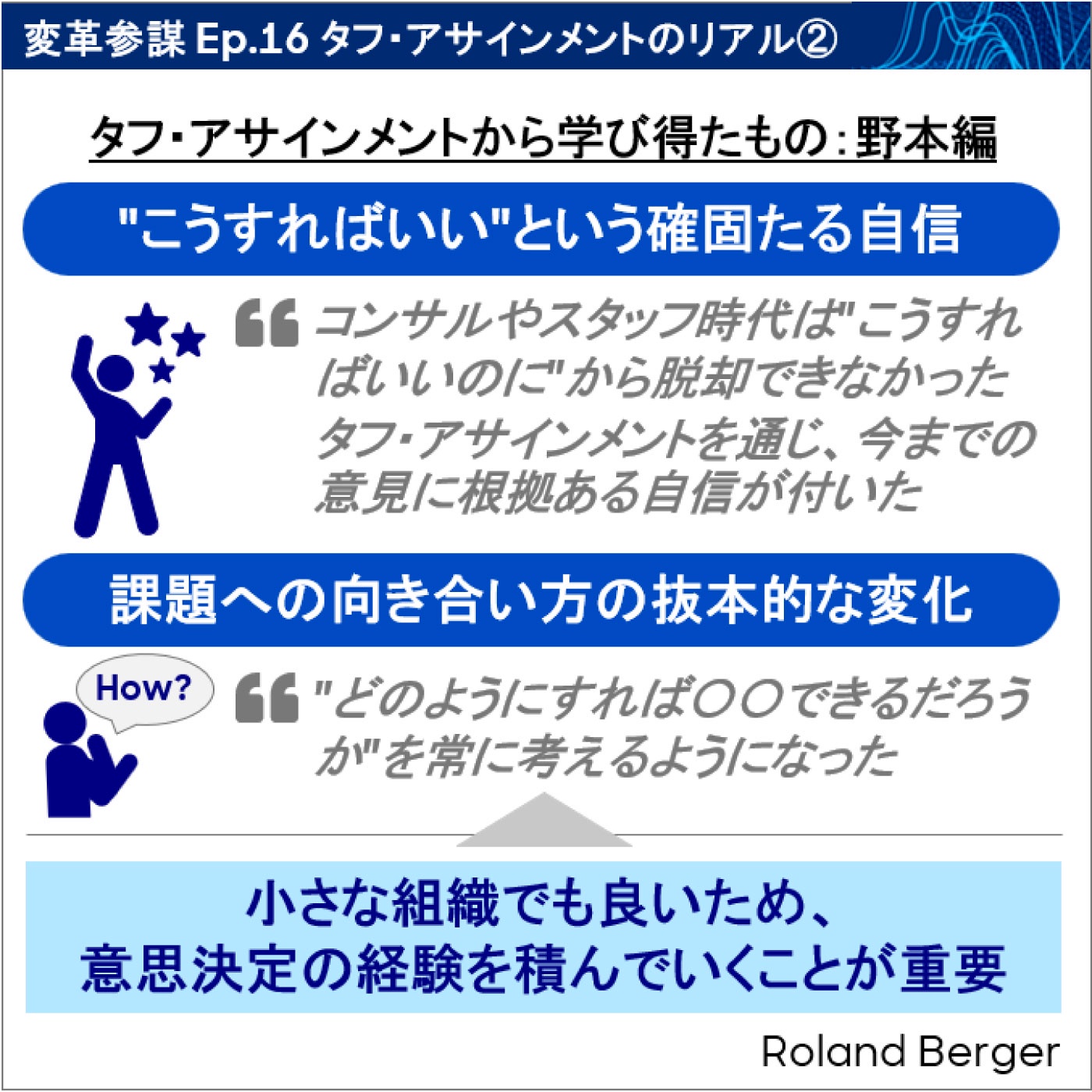 Ep.16 タフ・アサインメントのリアル②
