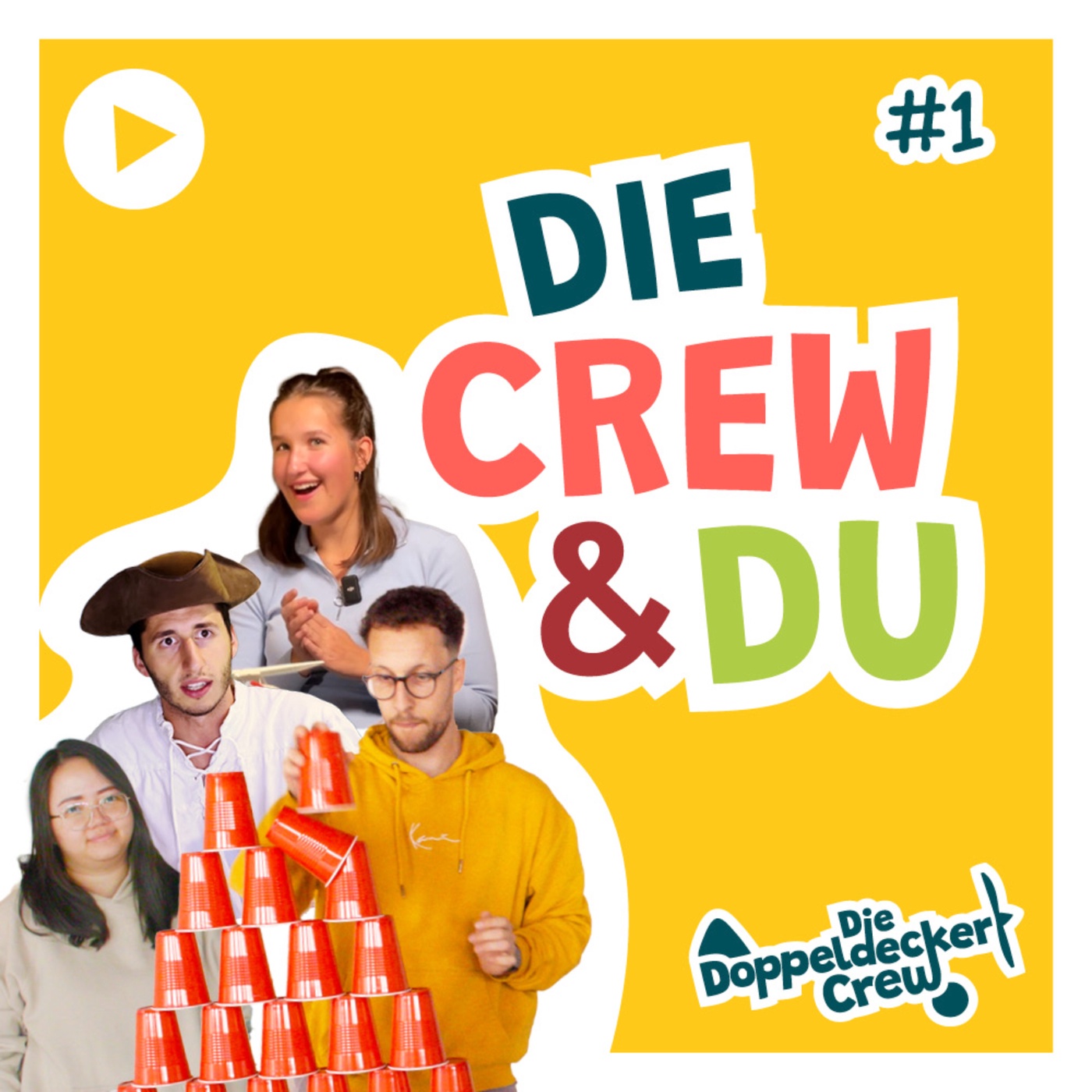 Wer gewinnt den Cup-Cup? | Crew&Du #1 | Die Doppeldecker Crew | Interaktives Video für Kinder