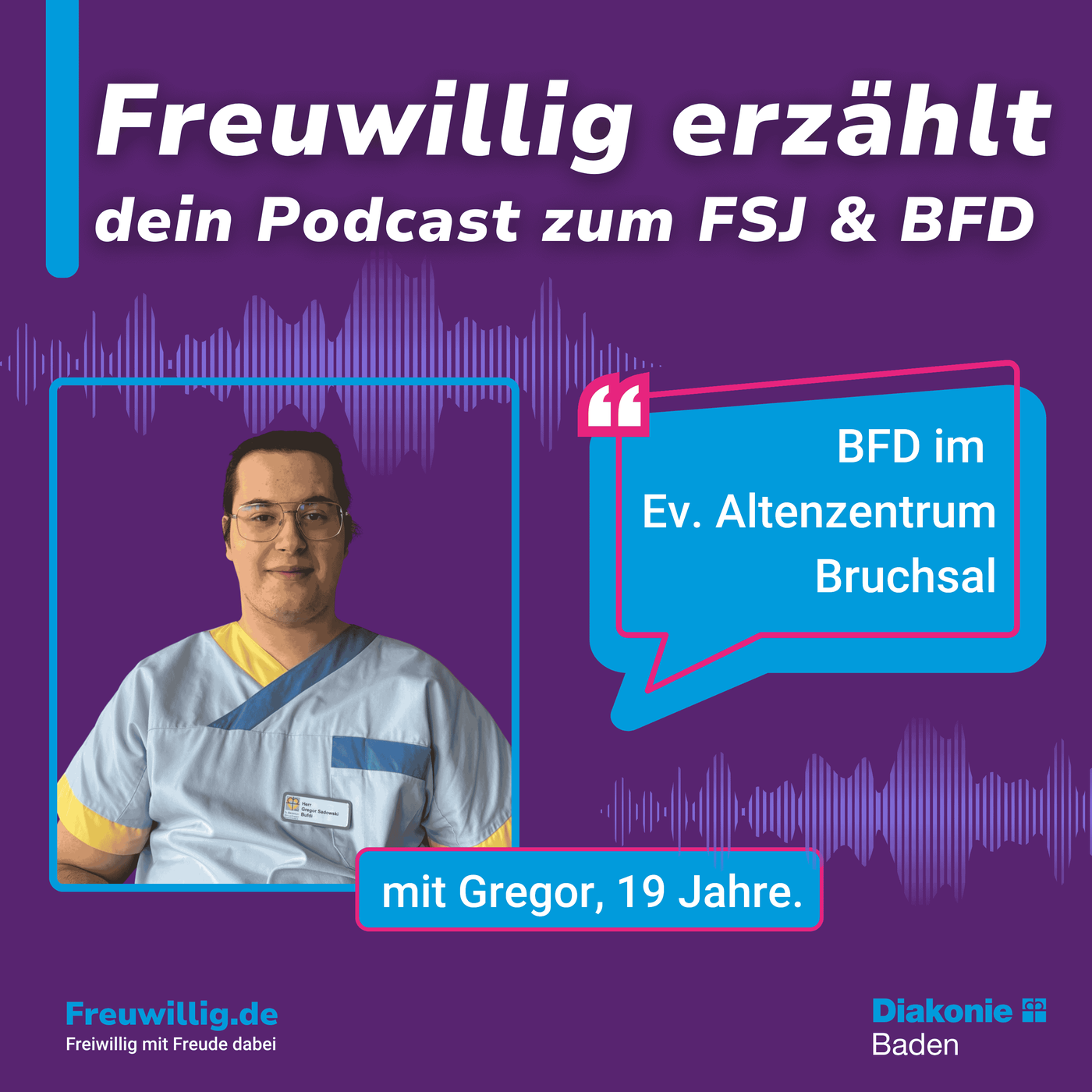 BFD im Ev. Altenzentrum Bruchsal mit Gregor