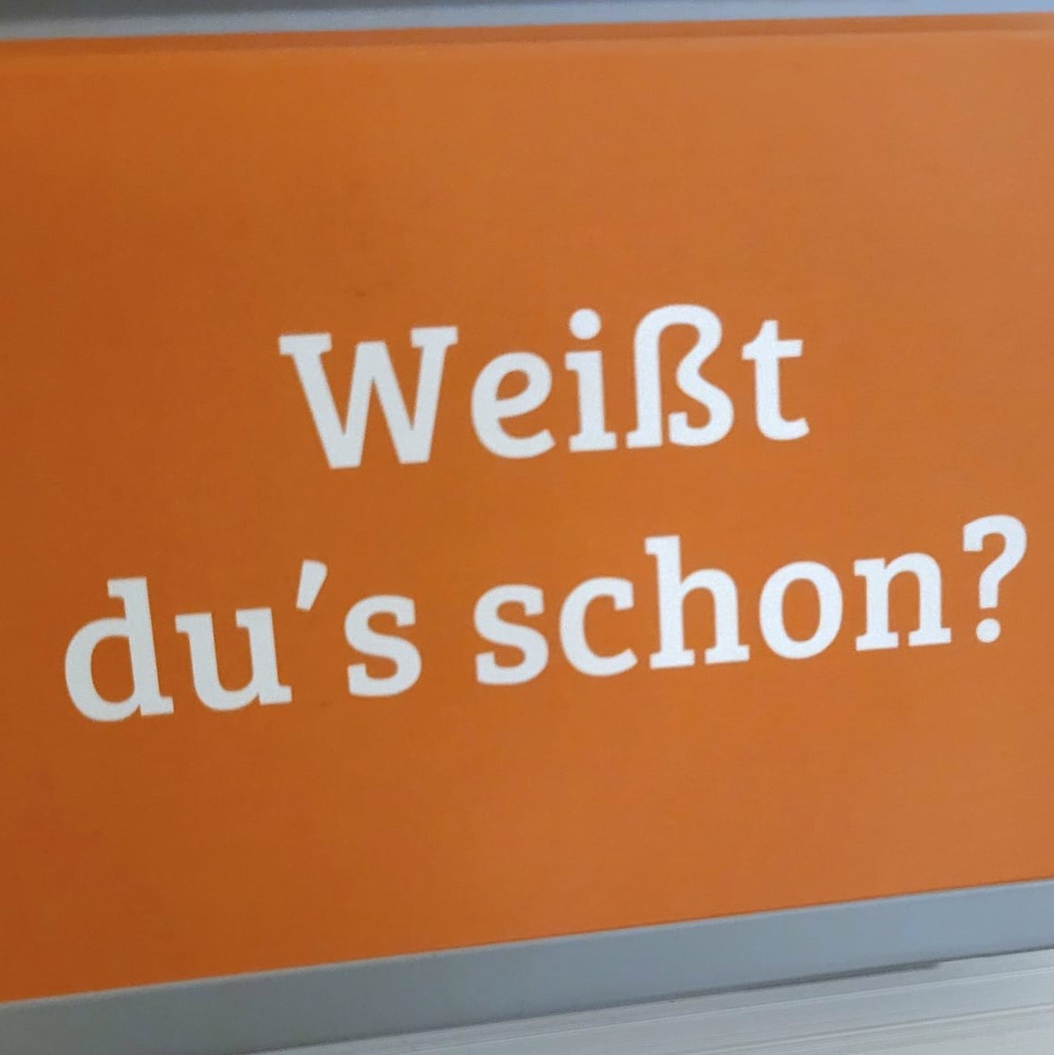 Das Evangelium kann ich mir nicht selber sagen