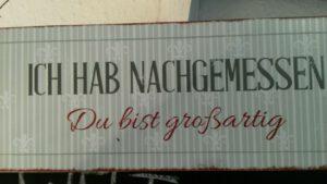 Nimm Dein Maß und leben Dein Leben