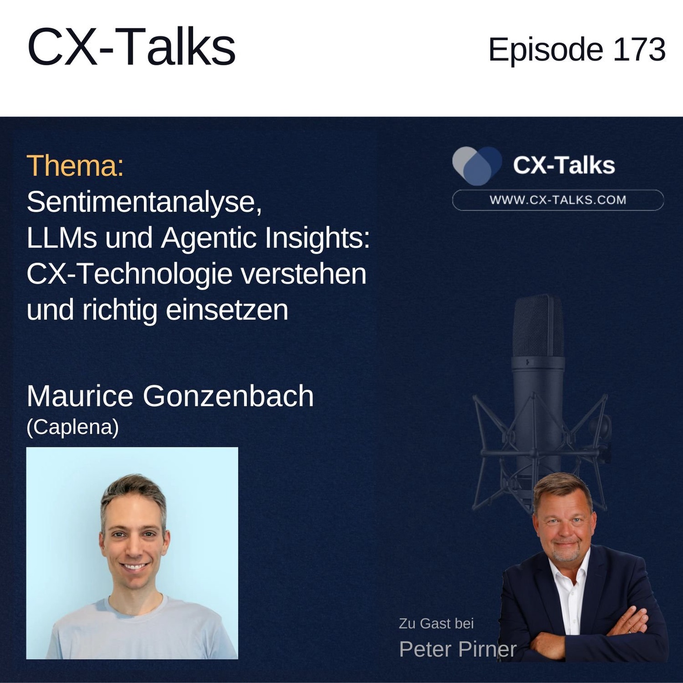 #173 Sentimentanalyse, LLMs und Agentic Insights: CX-Technologie verstehen – Maurice Gonzenbach (Caplena)