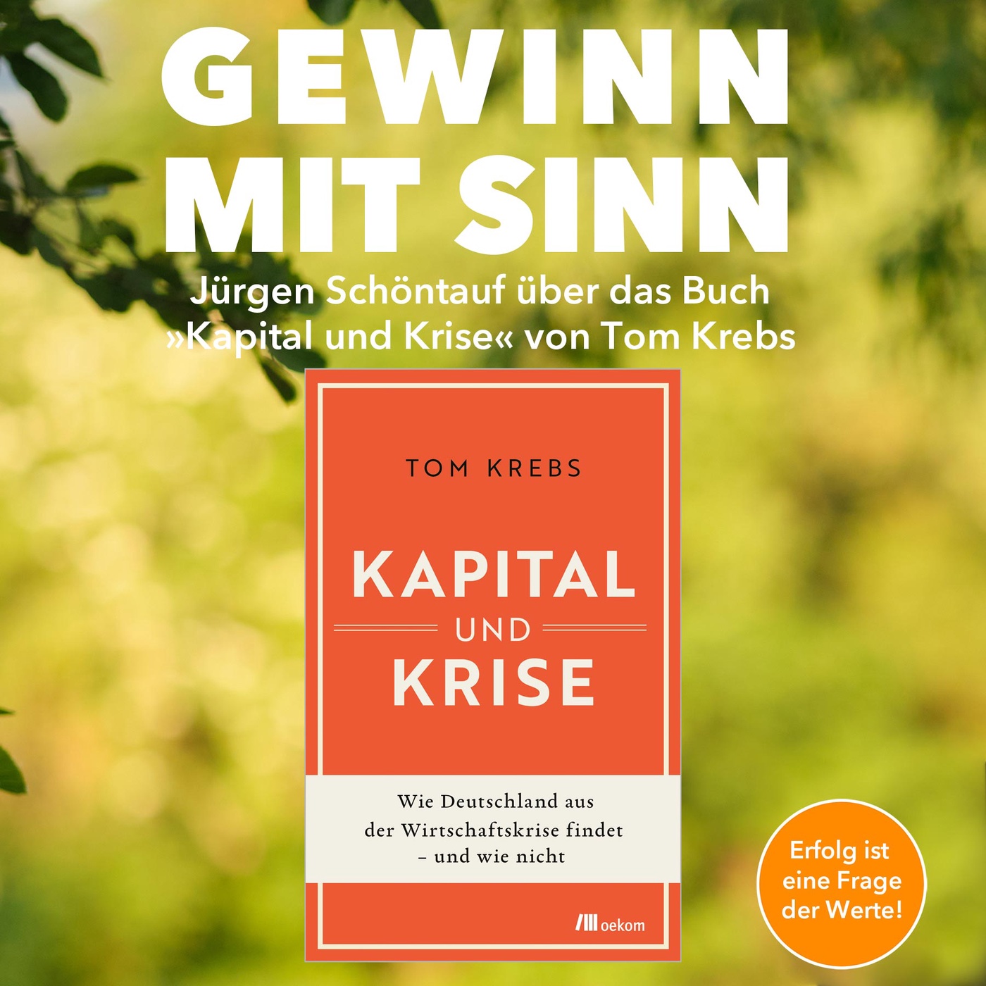 „Kapital und Krise“ von Tom Krebs: Wirtschaft neu gestalten