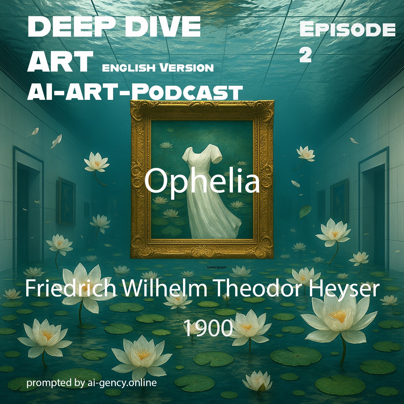 Ophelia // Friedrich Wilhelm Theodor Heyser 