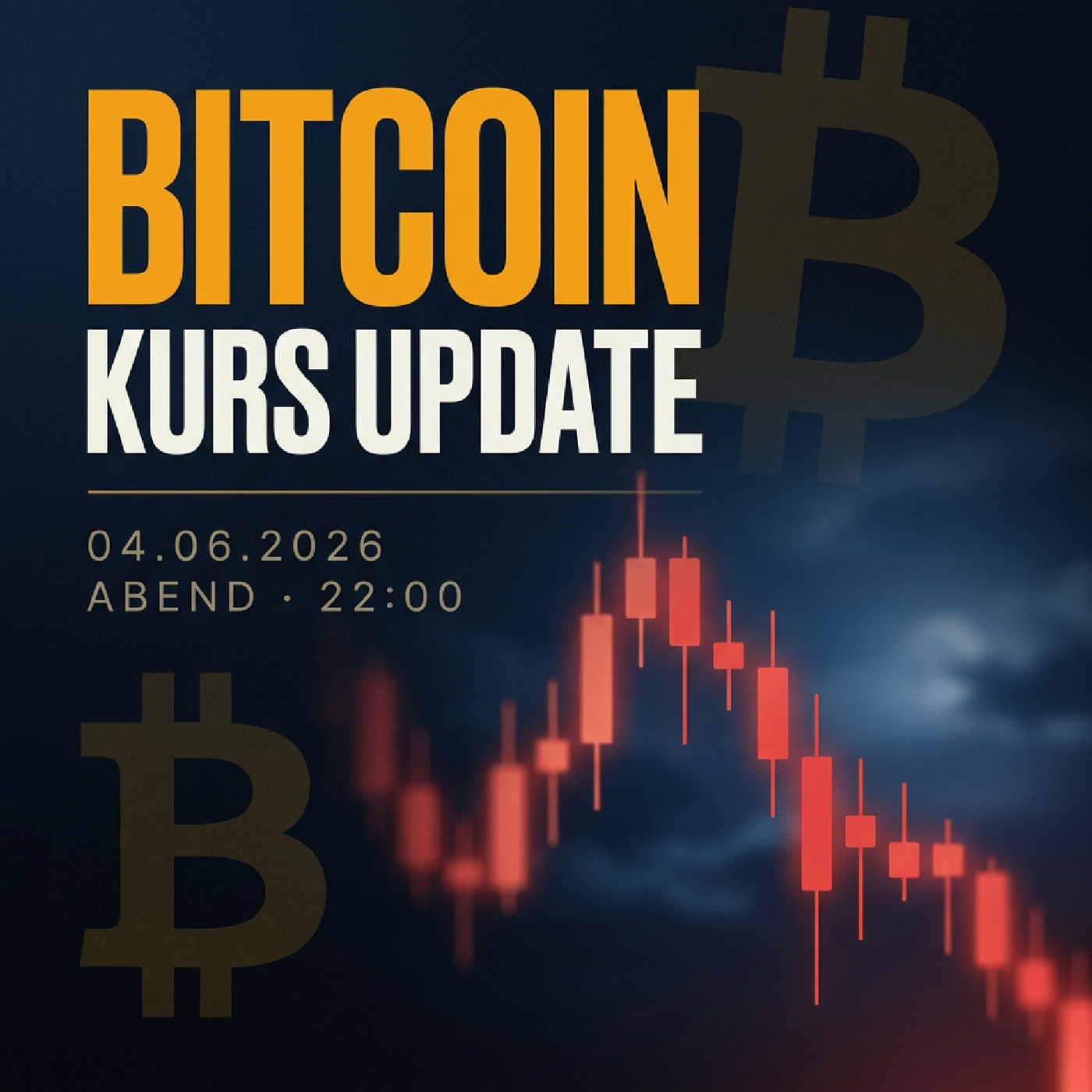 Bitcoin Kurs Abend 04.06.2026: 54.730 € (-2.88 %)
