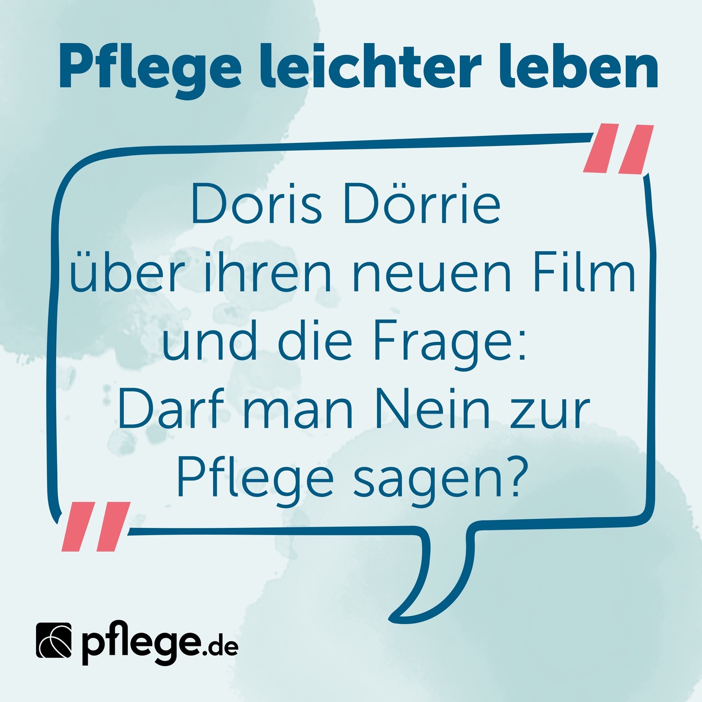 Doris Dörrie über ihren neuen Film und die Frage: Darf man Nein zur Pflege sagen?