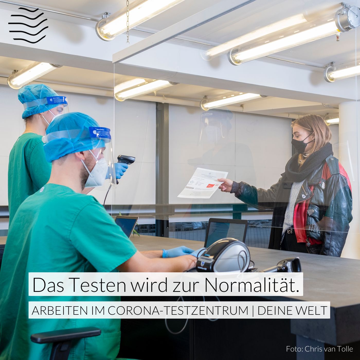 Arbeiten im Corona-Testzentrum – Alex & Thulie testen