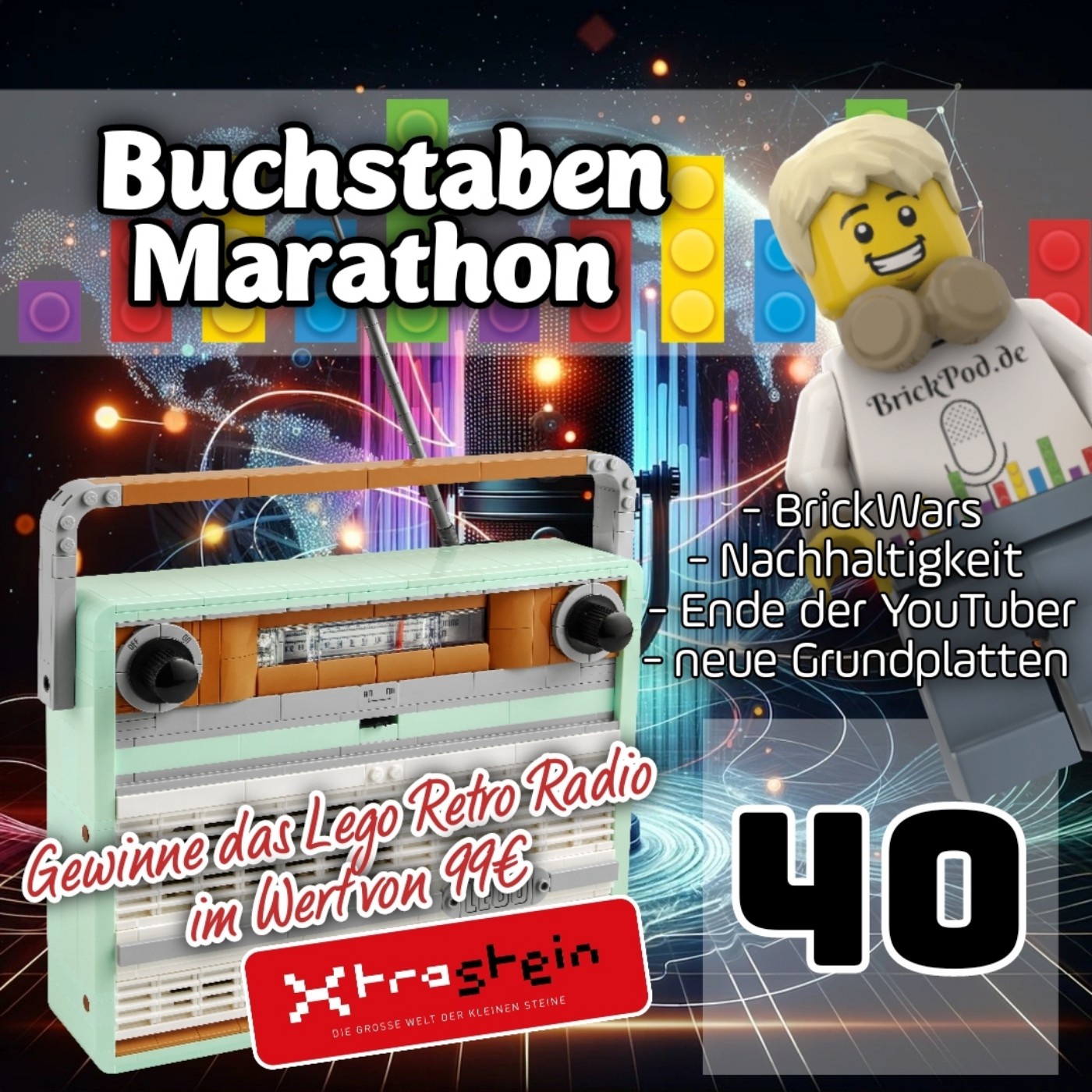 Folge 40 - Marathon, BrickWars, Nachhaltigkeit und neue Grundplatten