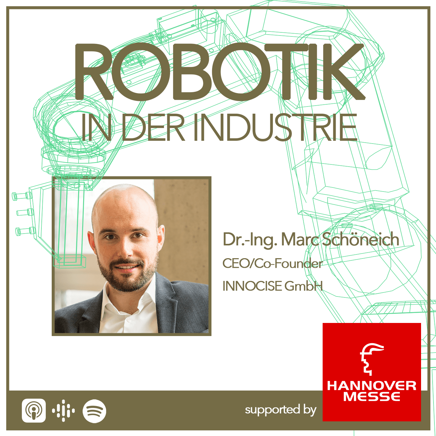 Die Fingerkuppen des Roboters