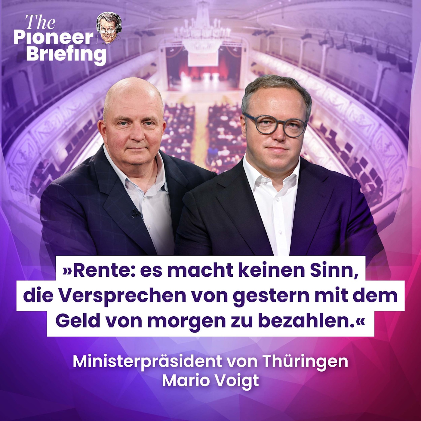 Mario Voigt: „Ich wünsche mir einen gemeinsamen Patriotismus.” 