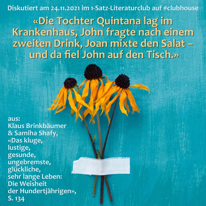 «Die Tochter Quintana lag im Krankenhaus, John fragte nach einem zweiten Drink [...] und da fiel John auf den Tisch.»