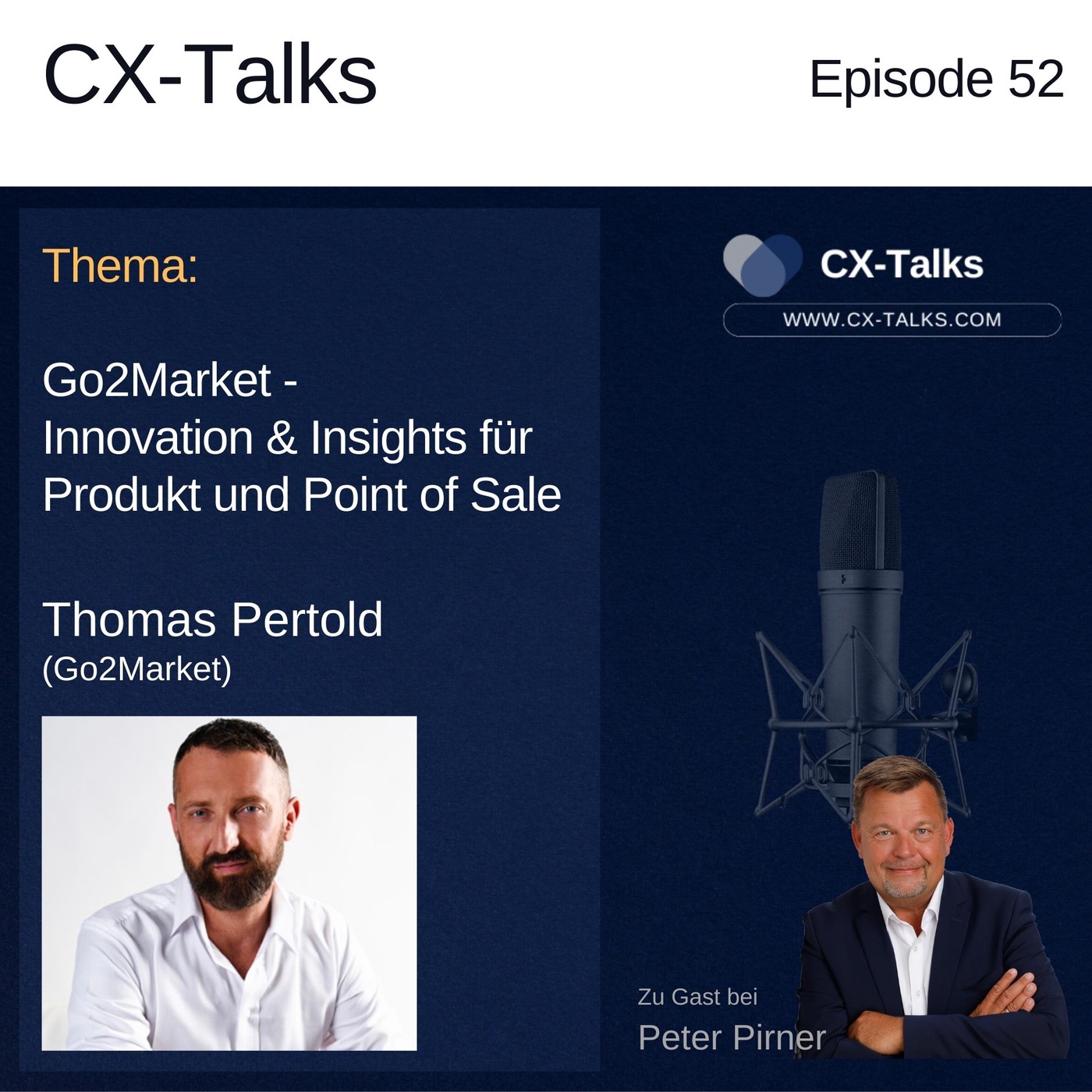 #52 Go2Market - Innovative Insights für Produkt und Point of Sale. Thomas Perdolt (Go2Market) bei Peter Pirner