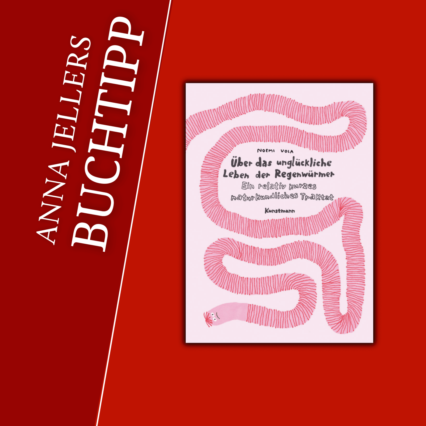 Anna Jellers Buchtipp | Noemi Vola: Über das unglückliche Leben der Regenwürmer
