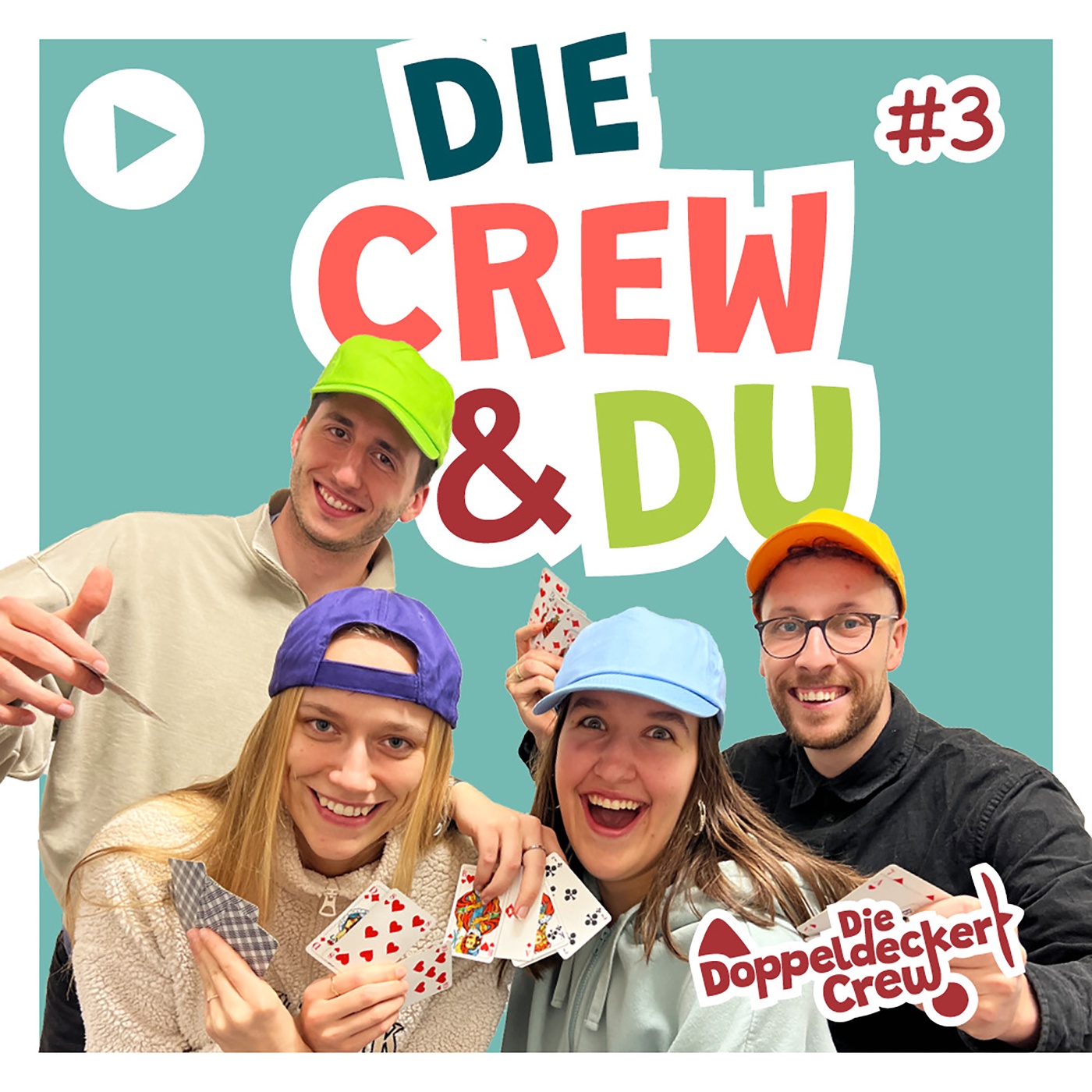 Wer baut das beste Kartenhaus? | Crew&Du #3 | Die Doppeldecker Crew | Interaktives Video für Kinder