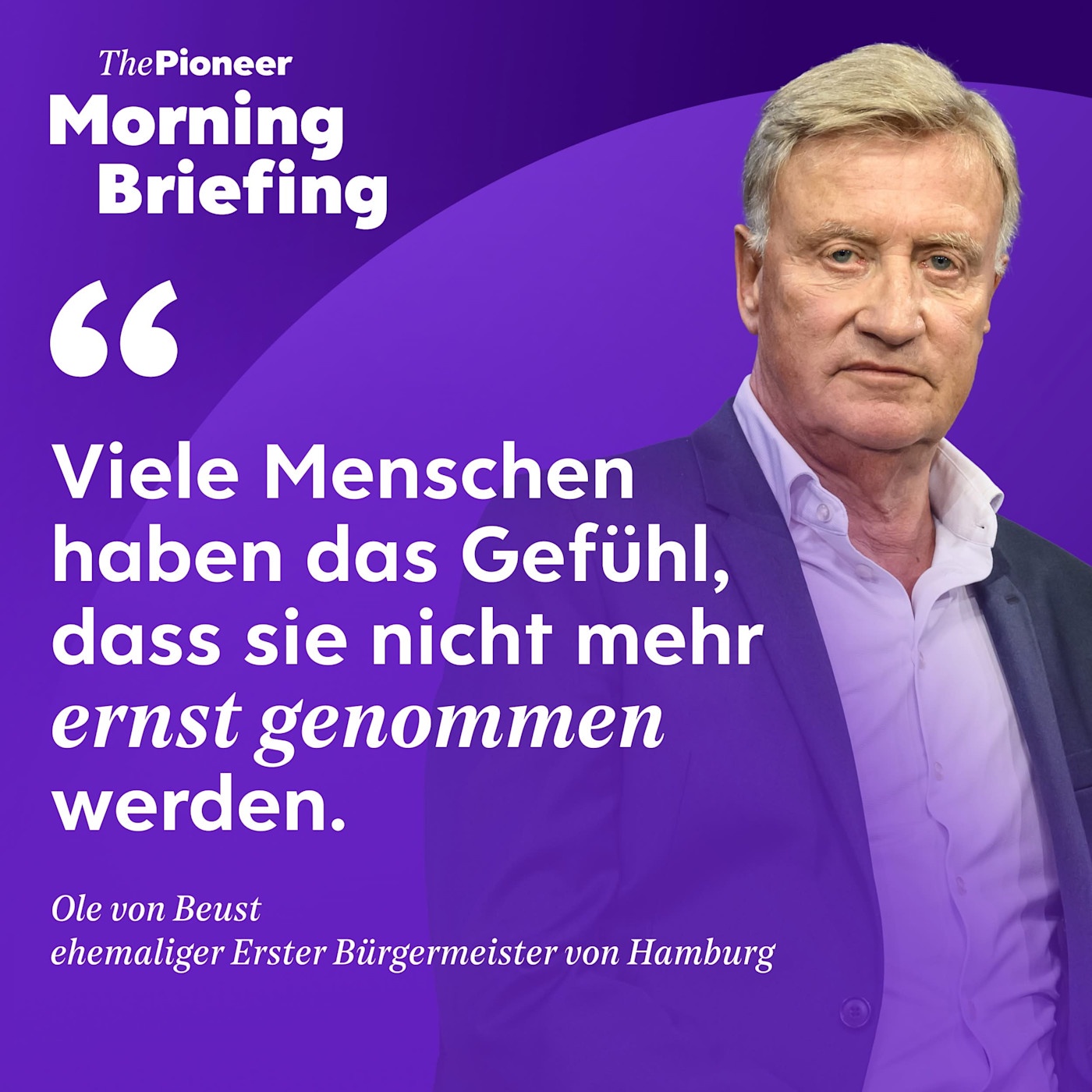 Ole von Beust: „Viele Menschen haben das Gefühl, es geht nicht fair zu” | Söders Co-Referat | Trumps Diesel-Deal