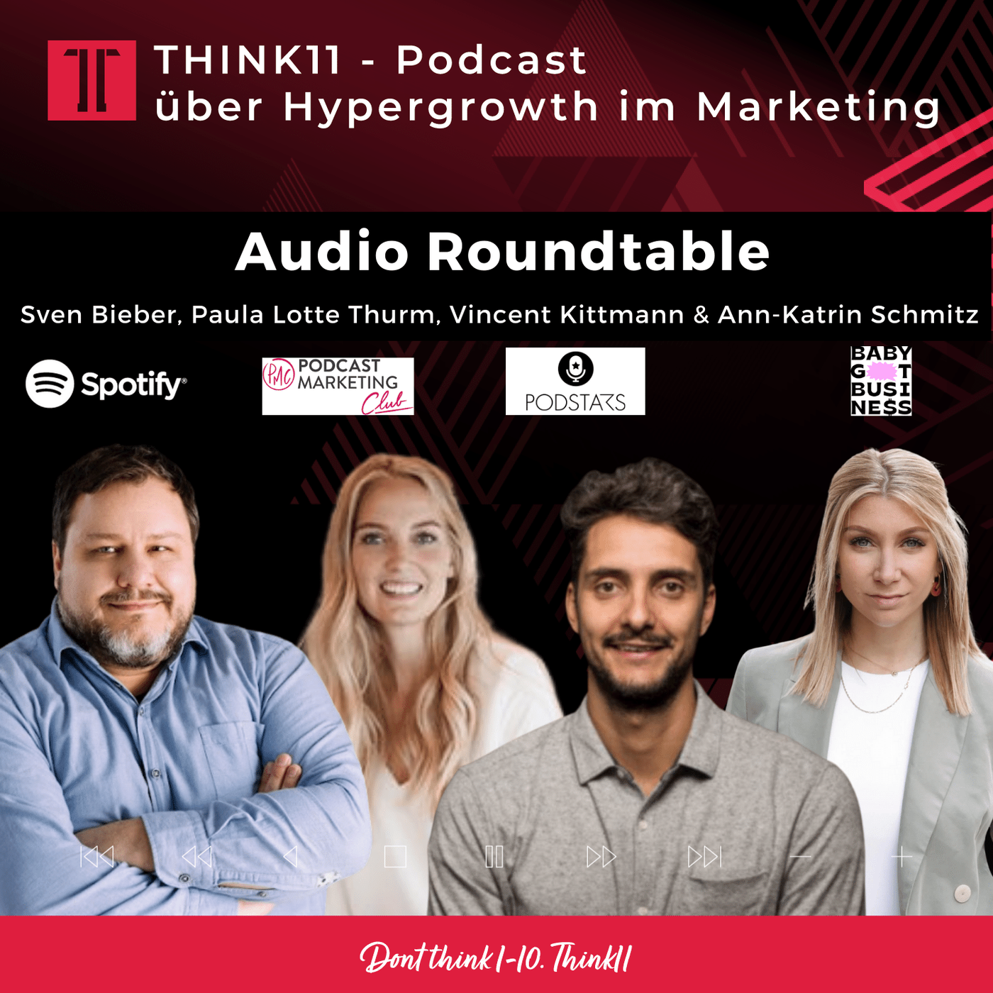 Think11- Audio Roundtable mit Sven Bieber, Paula Lotte Thurm, Vincent Kittmann und Ann-Kathrin Schmitz