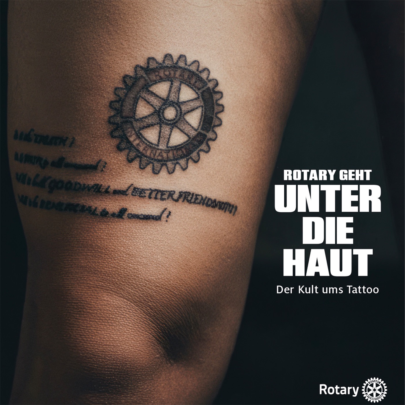 Zeichen auf der Haut