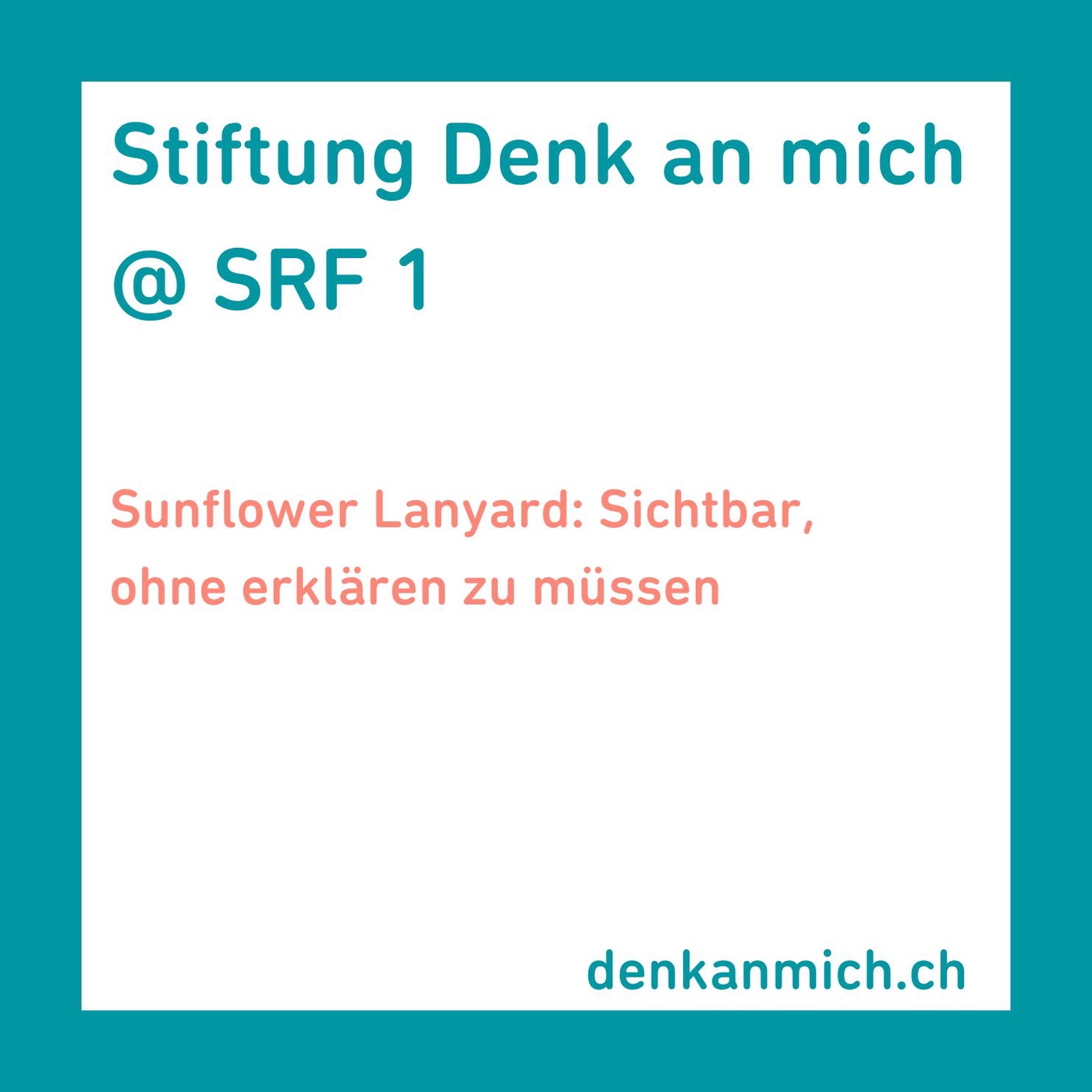 Sunflower Lanyard: Sichtbar, ohne erklären zu müssen