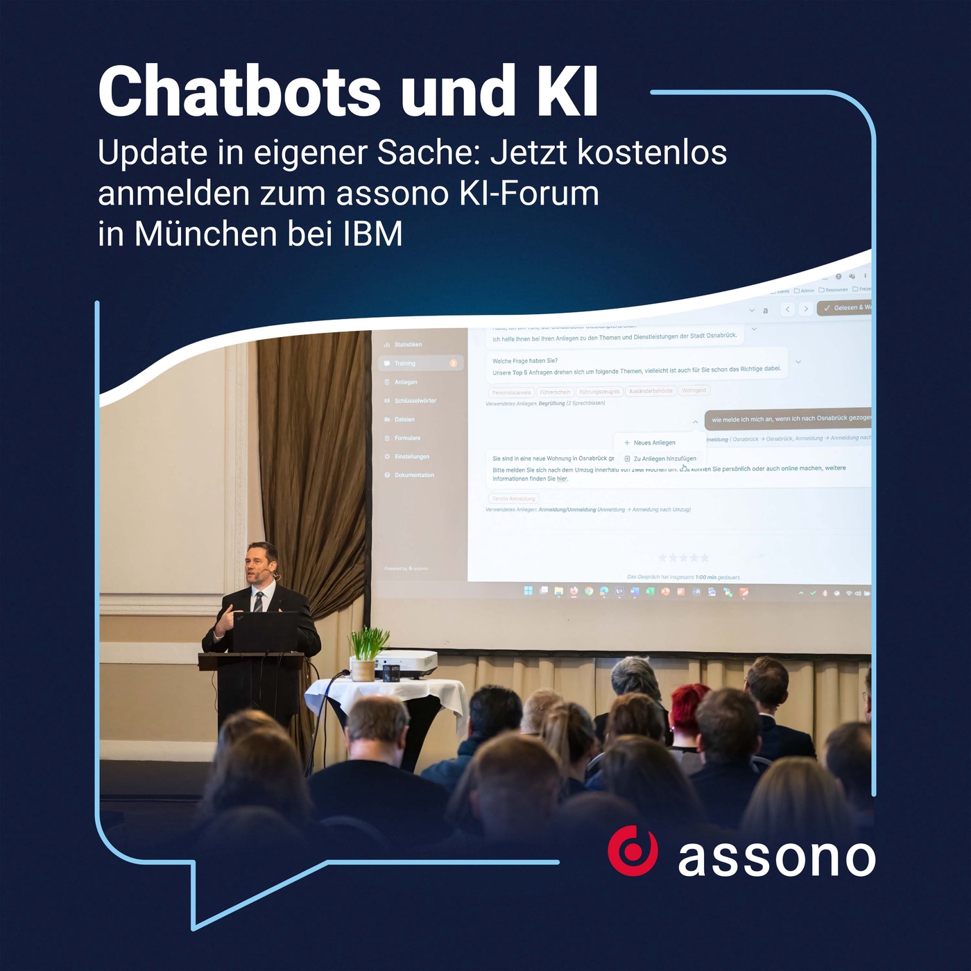 Update in eigener Sache: Jetzt kostenlos anmelden zum assono KI-Forum in München bei IBM