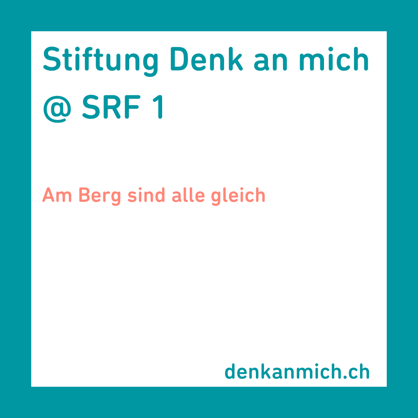 Am Berg sind alle gleich