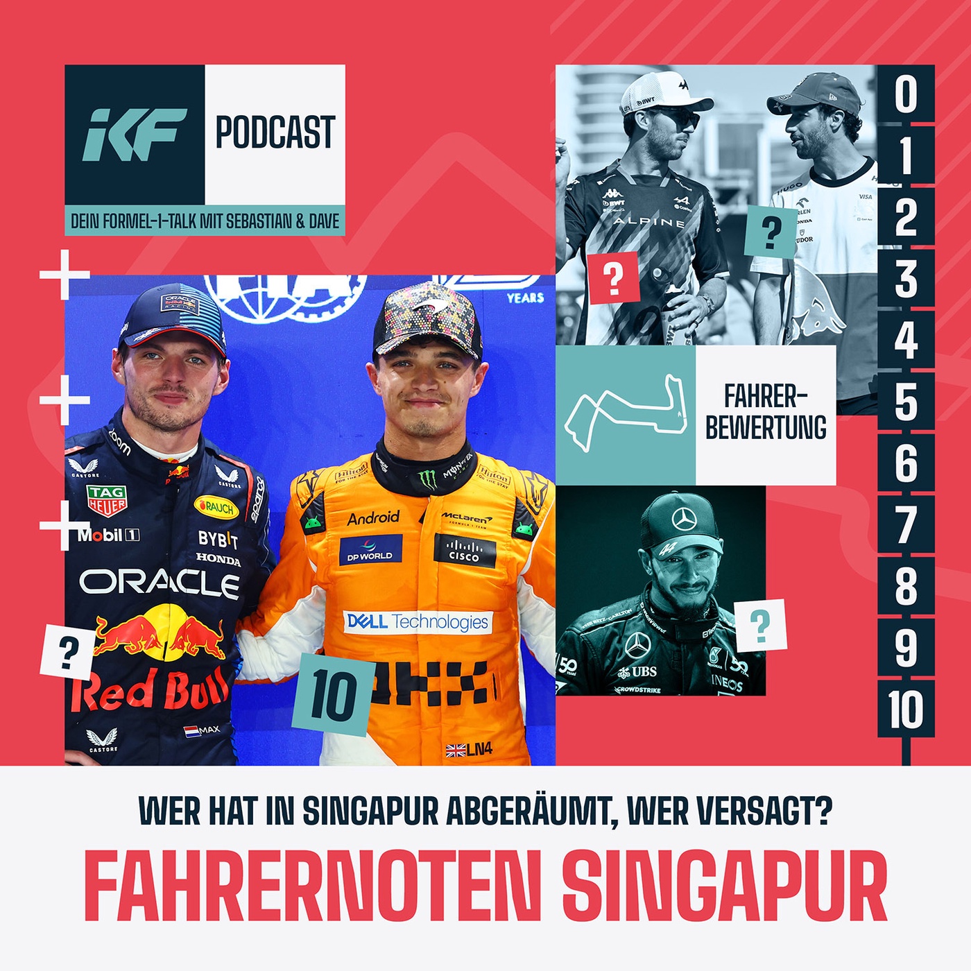 Fahrernoten Singapur