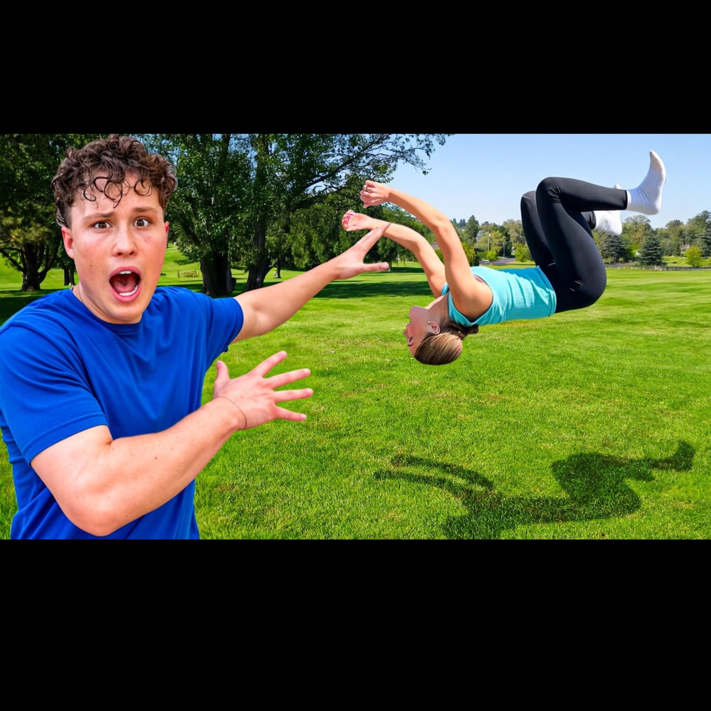 Teaching My Wife how to Backflip! She Can’t Say NO!