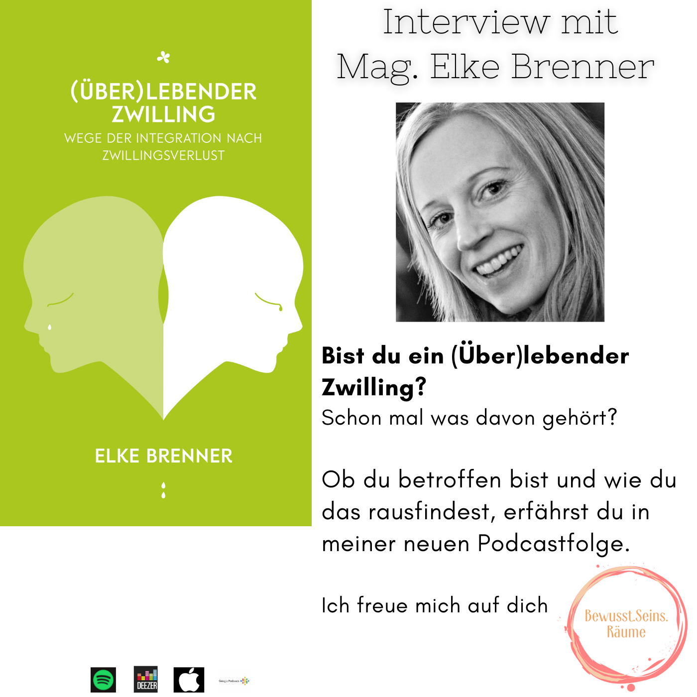 (Über)lebender Zwilling - Im Interview Mag. Elke Brenner