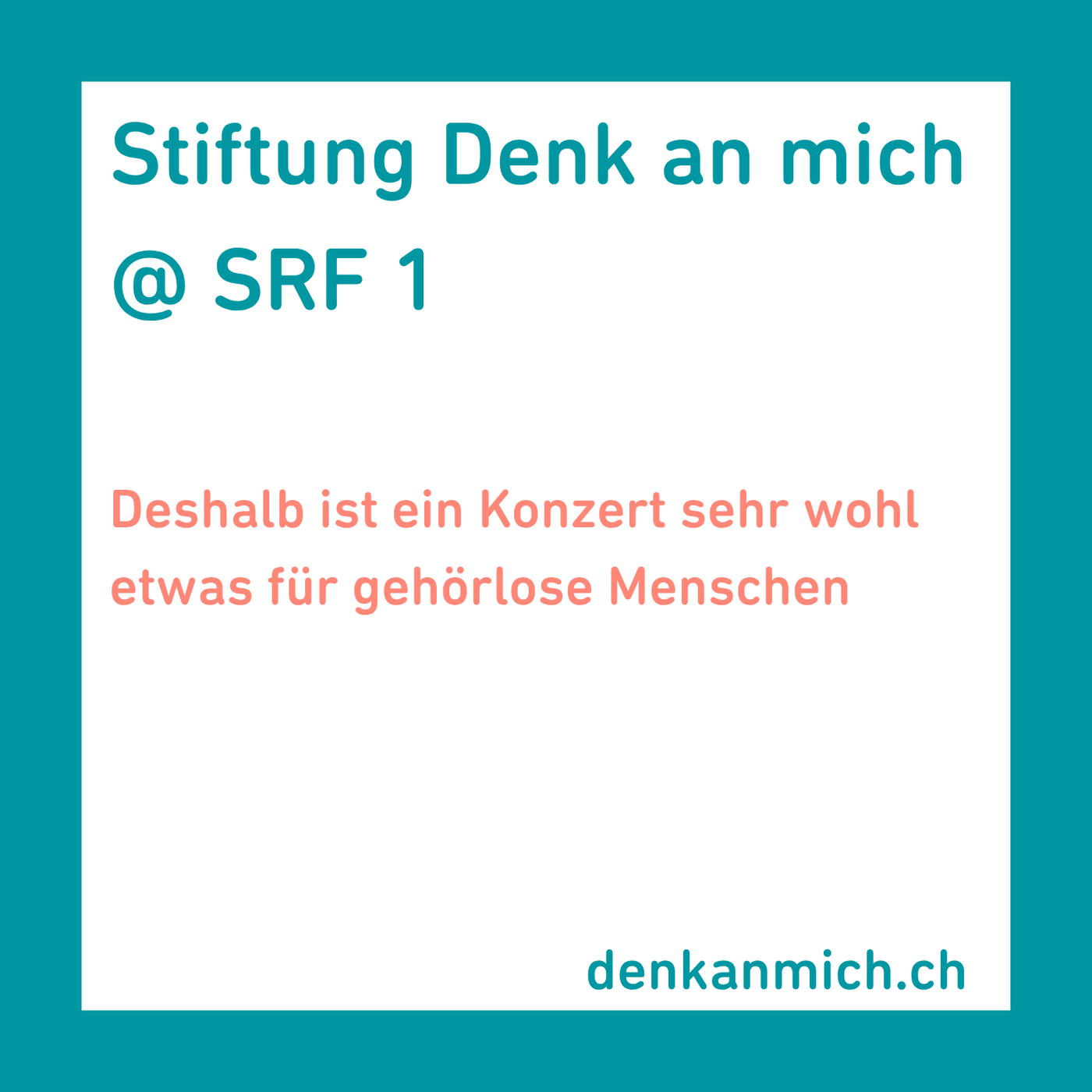 Deshalb ist ein Konzert sehr wohl etwas für gehörlose Menschen