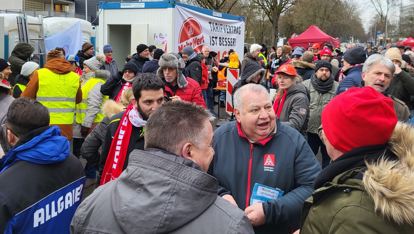Streik bei SAXONIA in Göppingen
