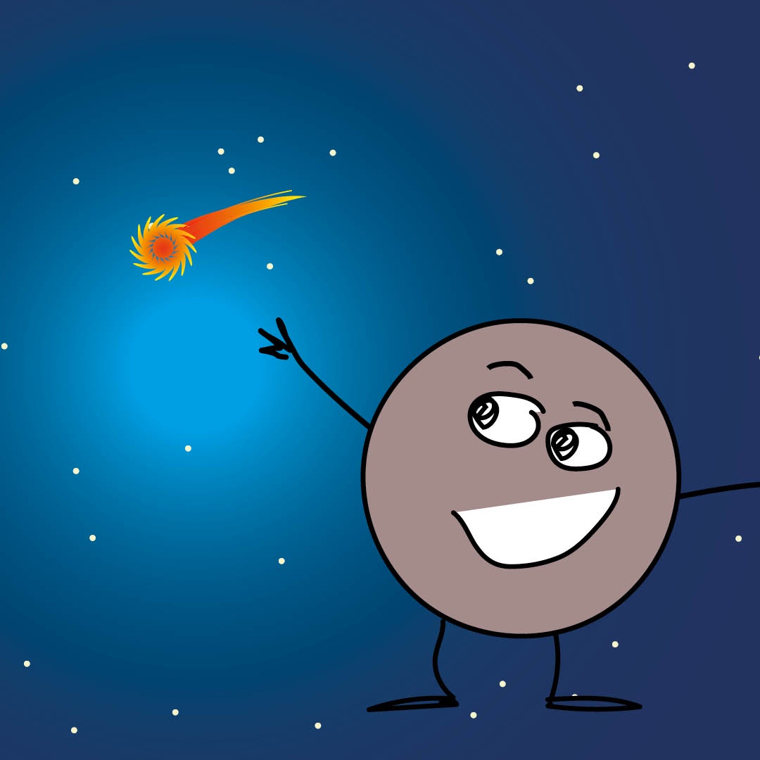 Pluto in der Kurzwelle: Komet Neowise