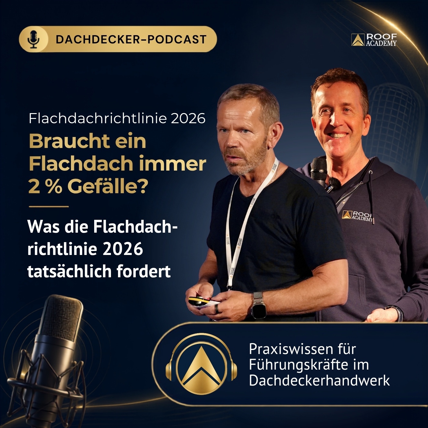 Braucht ein Flachdach immer 2 % Gefälle?