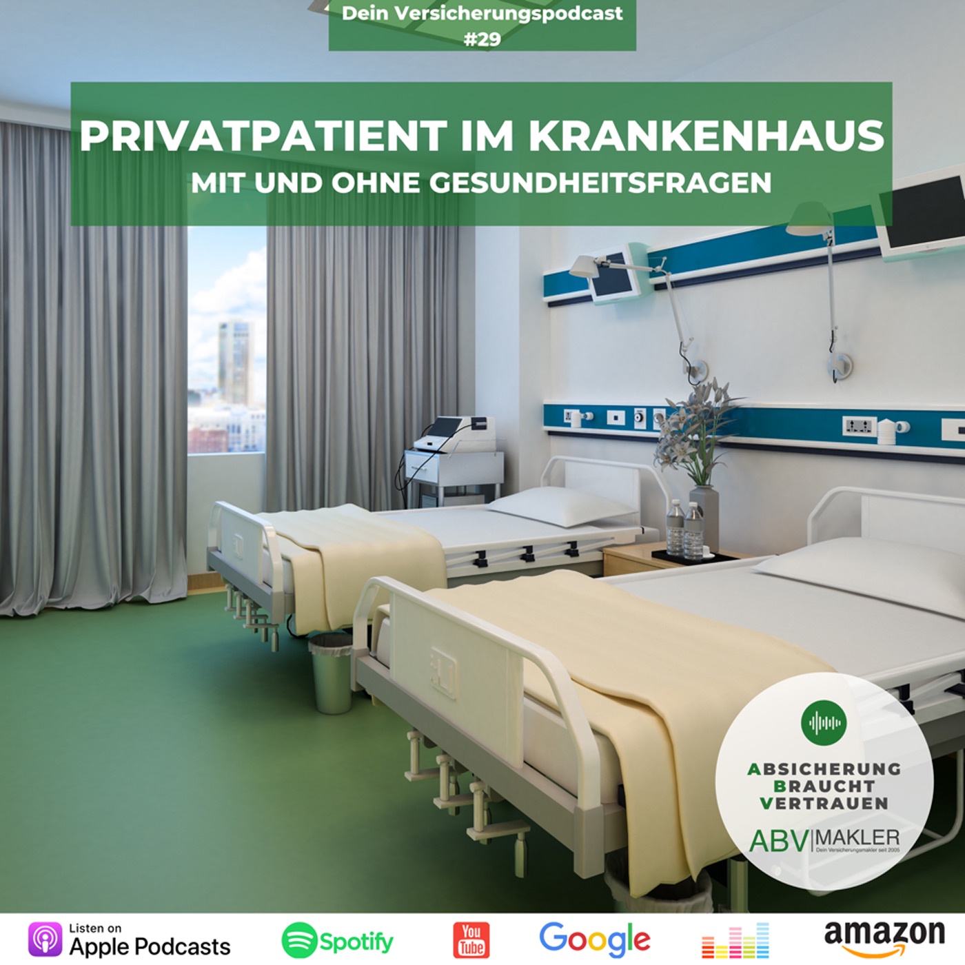 Privatpatient im Krankenhaus - mit und ohne Gesundheitsfragen