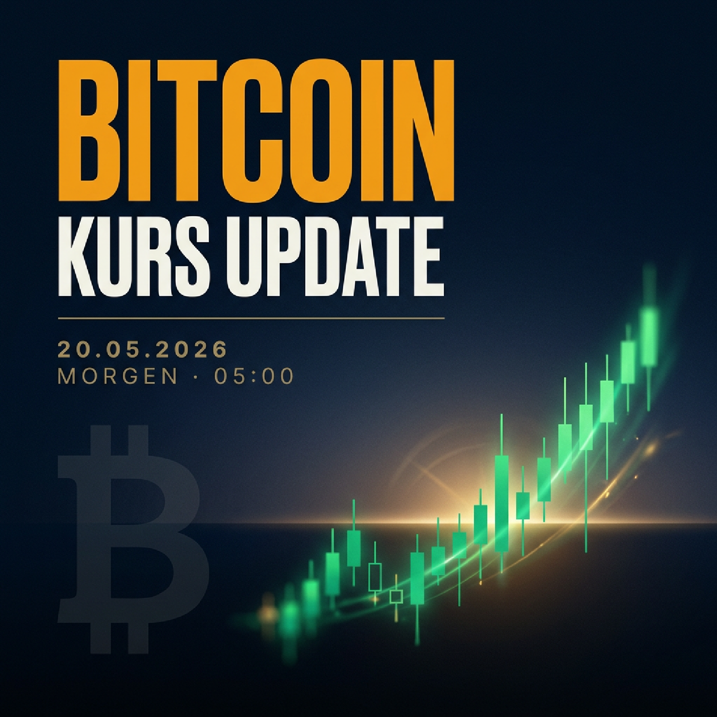Bitcoin Kurs Morgen 20.05.2026: 66.052 € (+0.45 %)