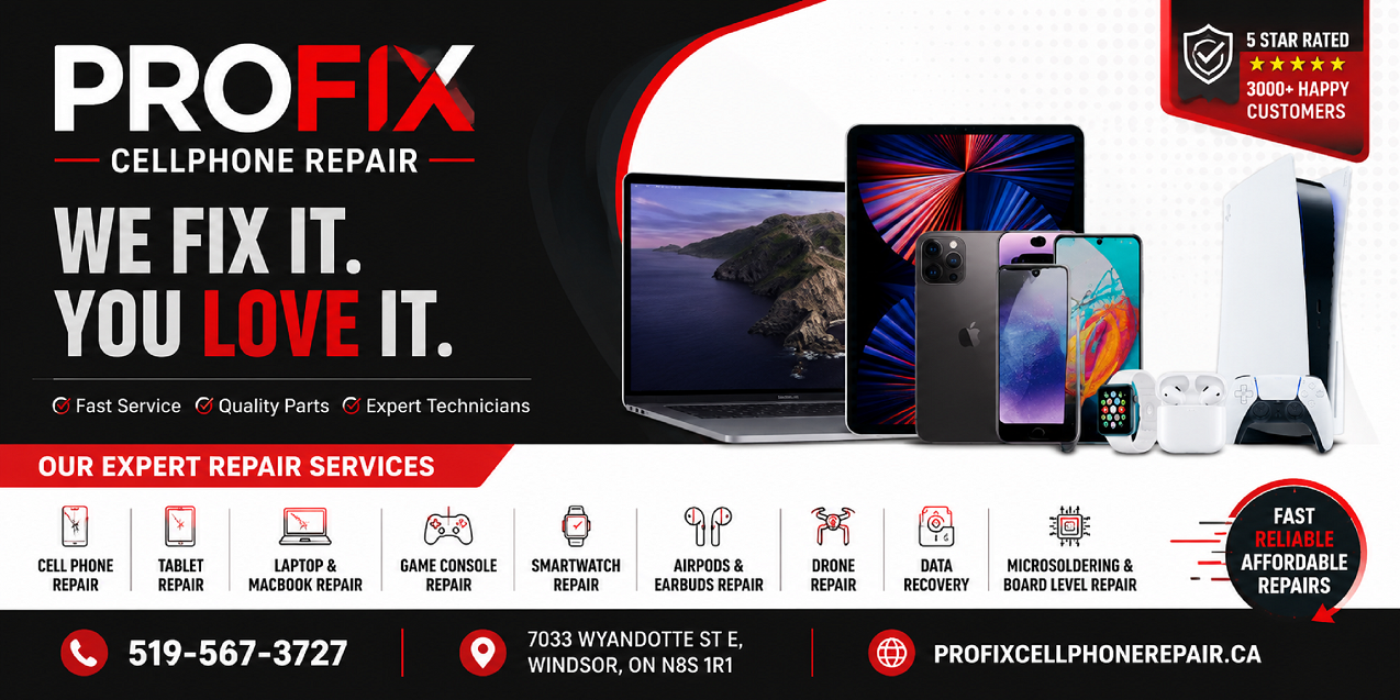 Cell Phone Repair in Windsor, ON | Fast & Affordable – ProFix