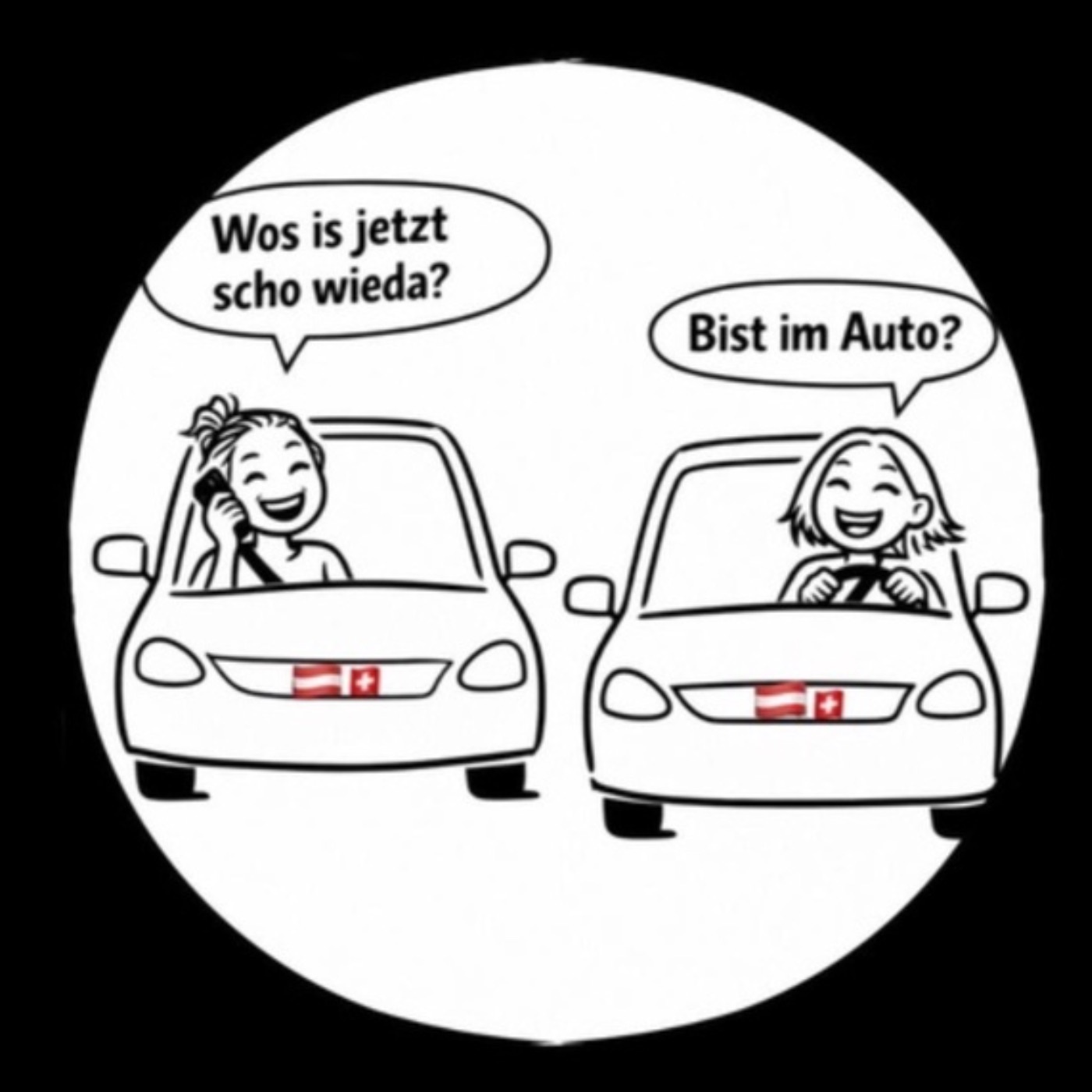 nackig mit Bademantel ausgesperrt