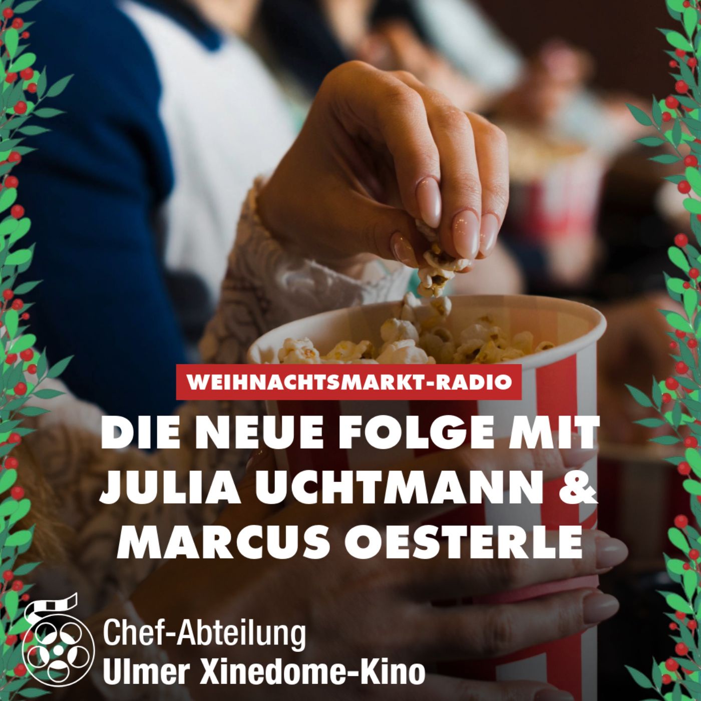 Das DONAU 3 FM Weihnachtsmarkt-Radio mit Julia Uchtmann und Marcus Oesterle, der Ulmer Xinedome-Kino-Chef-Abteilung