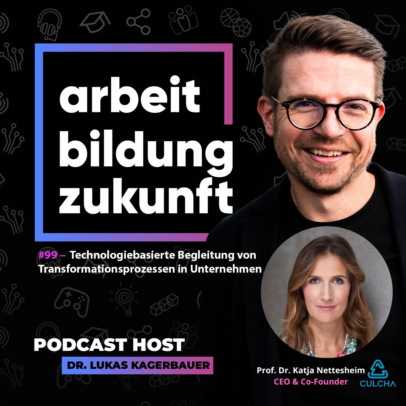 #ABZ 99 – Technologiebasierte Begleitung von Transformationsprozessen in Unternehmen– mit Prof. Dr. Katja Nettesheim, Gründerin und Geschäftsführerin, culcha