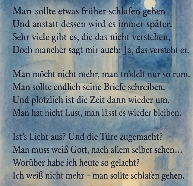 Eine Folge zu Ehren des geruhsamen Schlafs