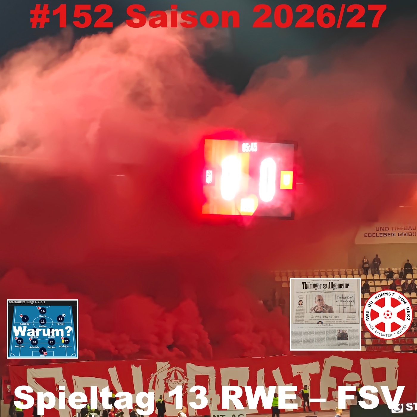 #152 Saison 2026/27 Spieltag 13 RWE – FSV