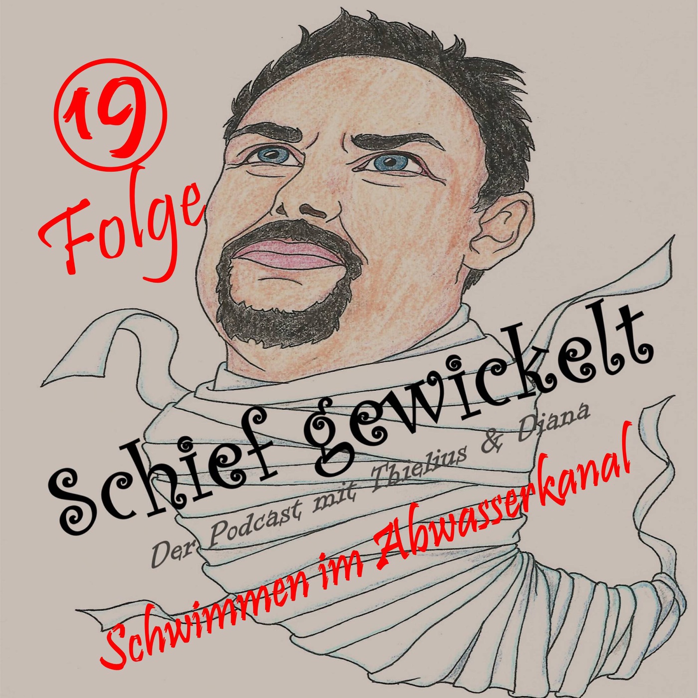 Schwimmen im Abwasserkanal