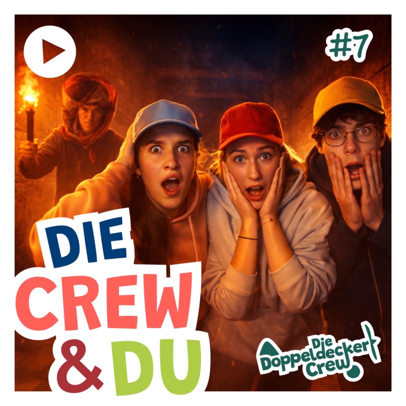 Verstecken IM DUNKELN?! |  Crew&Du #7 | Die Doppeldecker Crew | Interaktives Video für Kinder