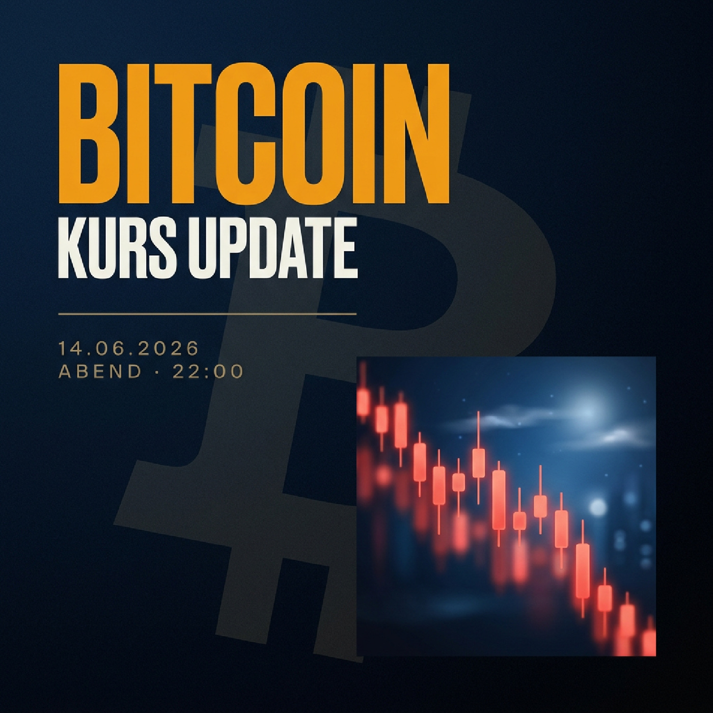 Bitcoin Kurs Abend 14.06.2026: 55.086 € (-0.85 %)