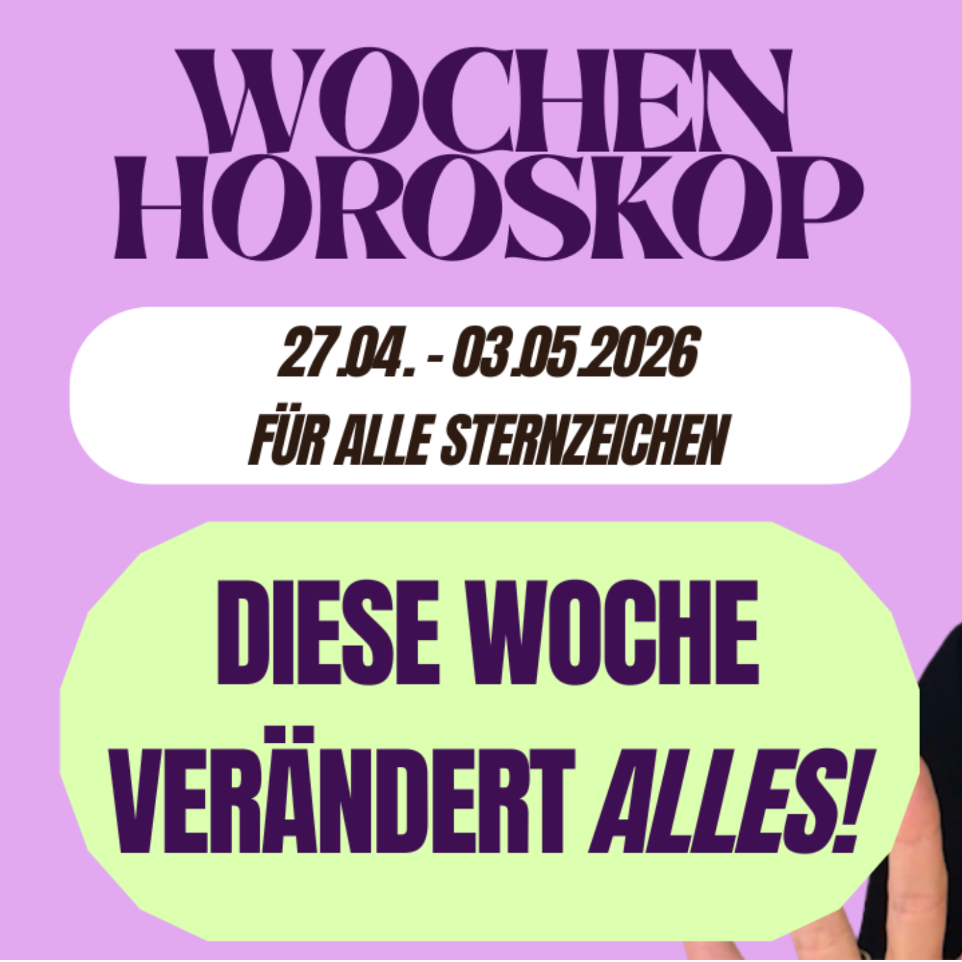 Wochenhoroskop & Vollmond im Skorpion für alle Sternzeichen | 27.04.-03.05.2026