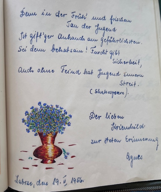 Wertvolle Erinnerungen aus dem Poesiealbum 