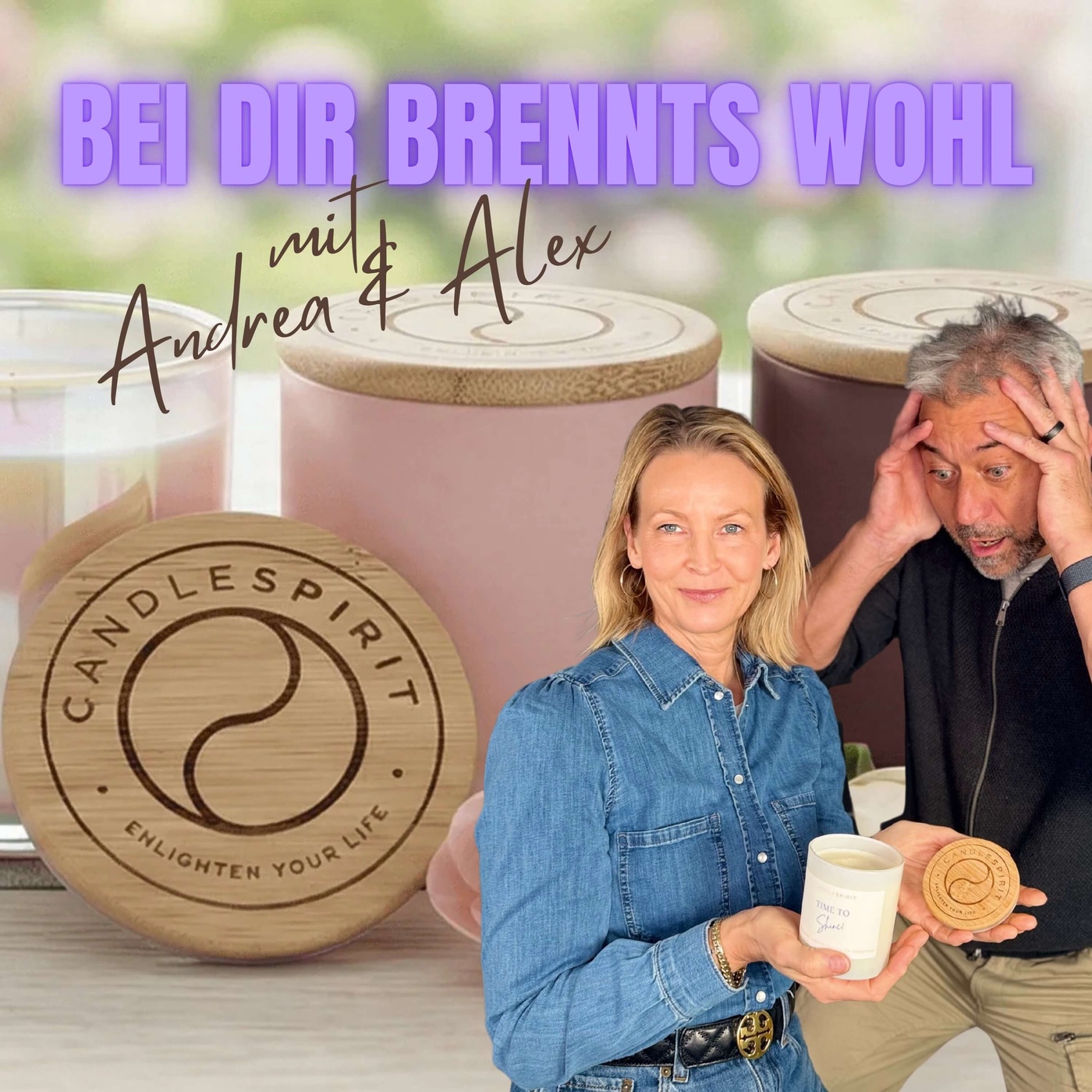 Das CANDLESPIRIT-Logo - Von Yin-Yang, Laser-Chaos und Netzhaut-Fails