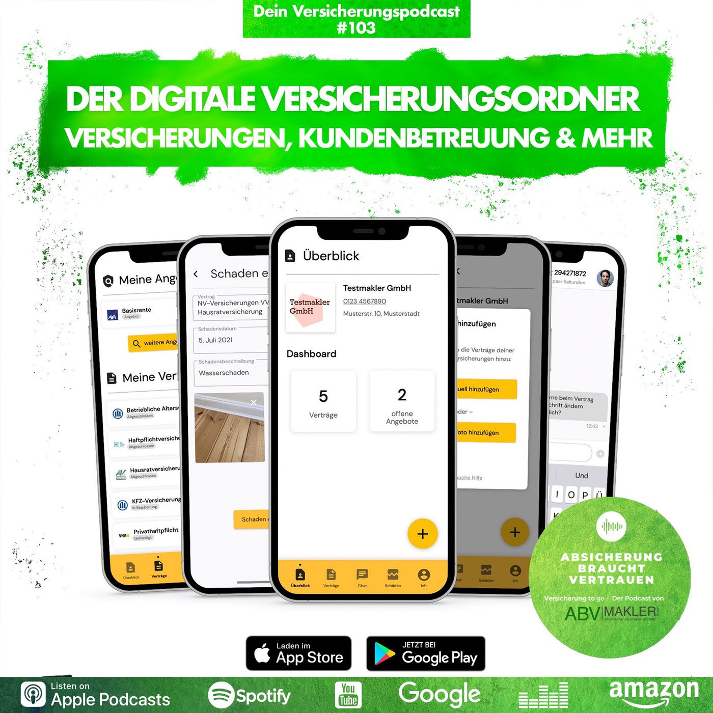 Der digitale Versicherungsordner als App oder im Web inklusive Betreuung Deiner Versicherungen